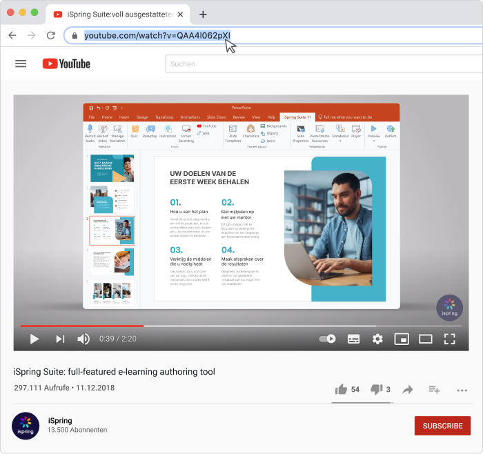 In PowerPoint een YouTube video invoegen